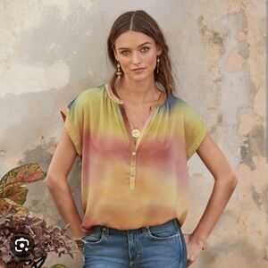 Sundance Dylan Brand Watercolor Desert Top, Size M